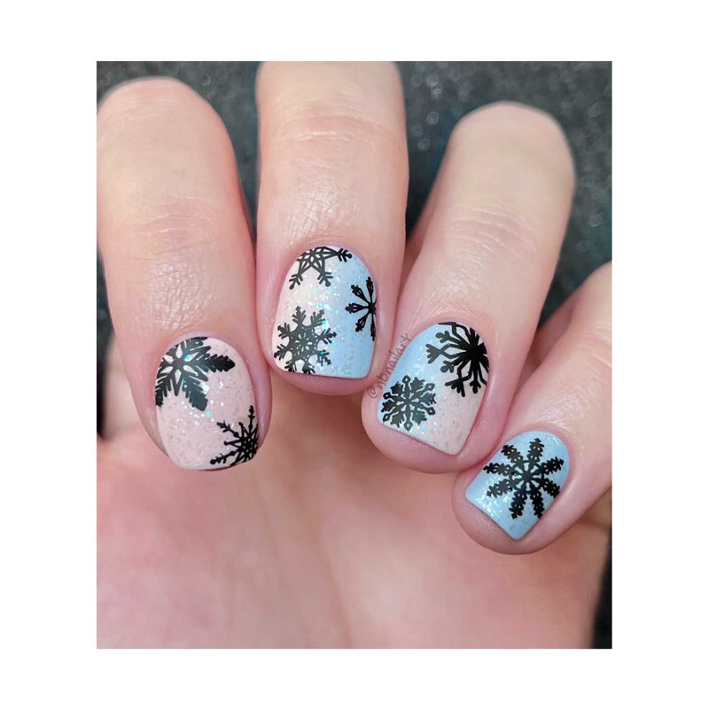 UberChic Beauty Winter Wonderland Stamping Plate Rosy Brown