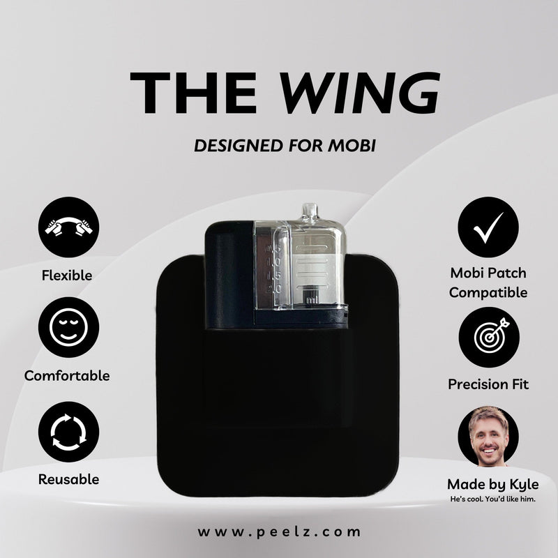 Peelz The Wing Designed for Tandem Mobi Tandem Mobi Sleeve Light Gray white,blue,yellow,lialac-glow,gray,pink-zing,red,clear,black,nebula,radioactive