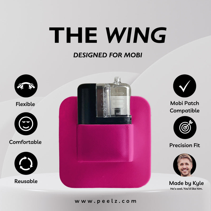 Peelz The Wing Designed for Tandem Mobi Tandem Mobi Sleeve Light Gray white,blue,yellow,lialac-glow,gray,pink-zing,red,clear,black,nebula,radioactive