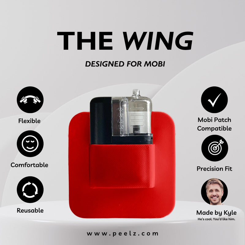 Peelz The Wing Designed for Tandem Mobi Tandem Mobi Sleeve Light Gray white,blue,yellow,lialac-glow,gray,pink-zing,red,clear,black,nebula,radioactive