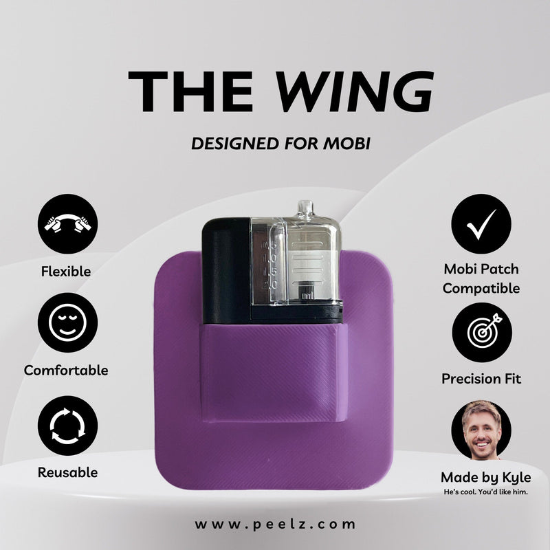 Peelz The Wing Designed for Tandem Mobi Tandem Mobi Sleeve Light Gray white,blue,yellow,lialac-glow,gray,pink-zing,red,clear,black,nebula,radioactive