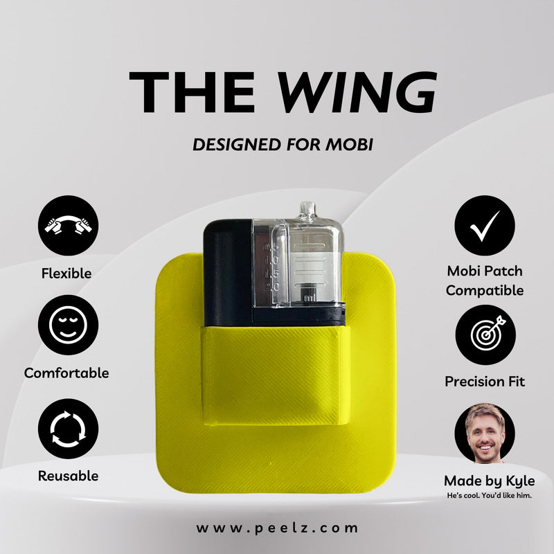 Peelz The Wing Designed for Tandem Mobi Tandem Mobi Sleeve Light Gray white,blue,yellow,lialac-glow,gray,pink-zing,red,clear,black,nebula,radioactive