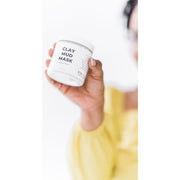 Lizzie's All-natural Products Clay Mud Mask Beige Clay Mud Mask,Clay Mud Mask Applicator Brush - brush only