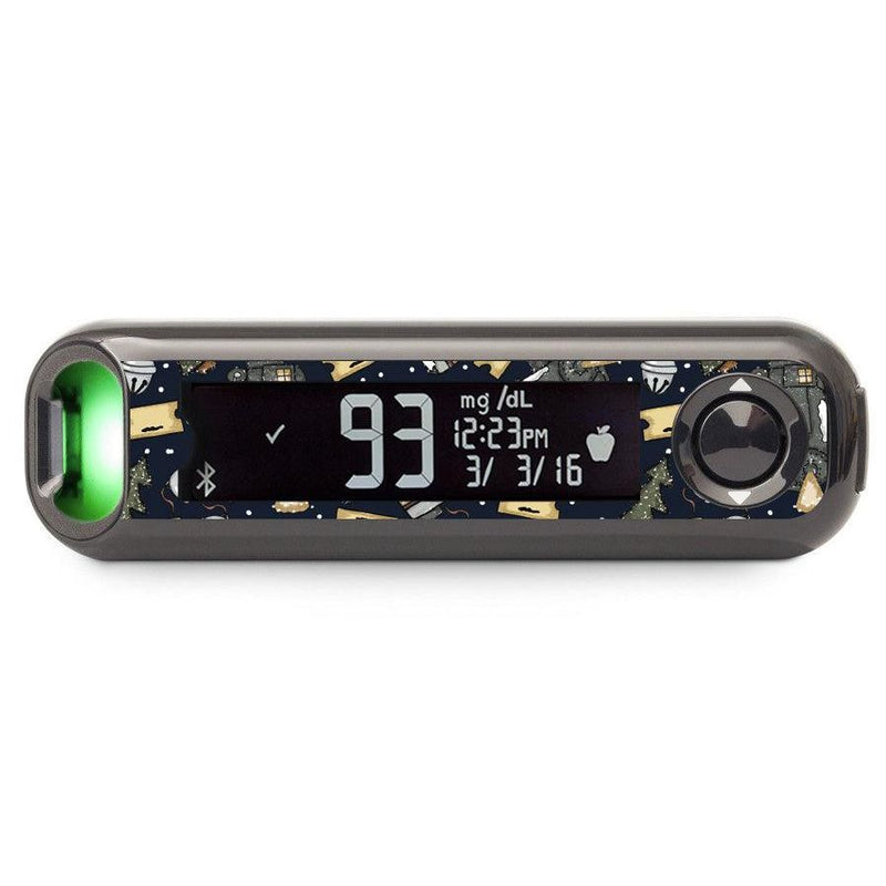 Peelz Winter Express Bayer Contour© Next One Glucometer Peelz/Stickers Dark Slate Gray