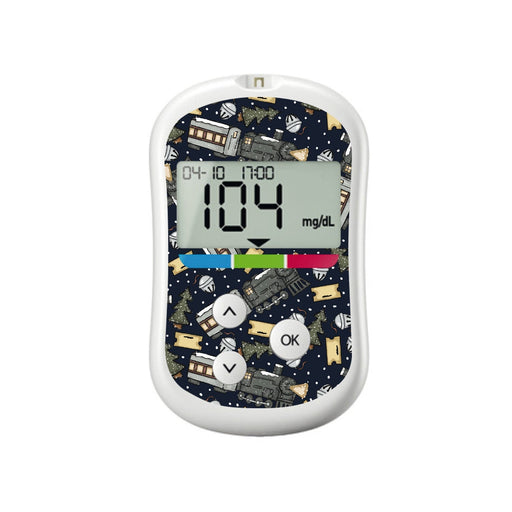 Peelz Winter Express for OneTouch Verio Flex Glucometer Peelz/Stickers White Smoke