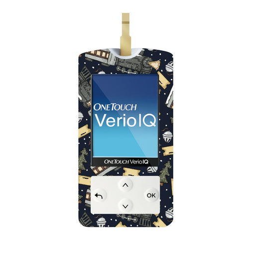 Peelz Winter Express for OneTouch Verio IQ Glucometer Peelz/Stickers White Smoke