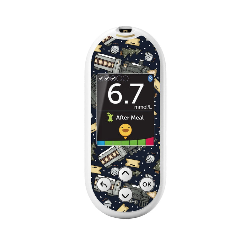 Peelz Winter Express for OneTouch Verio Reflect Glucometer Peelz/Stickers White Smoke