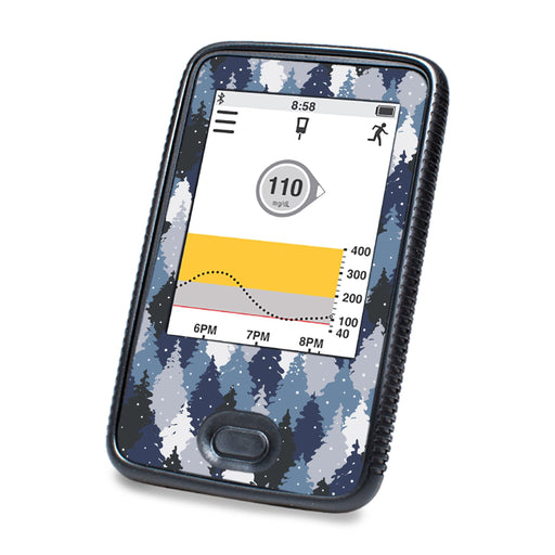 Peelz Winter Forest Designed for DEXCOM G6 Touchscreen Receiver Peelz/Stickers White Smoke