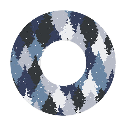 Peelz Winter Forest Patch  Tape Designed for the FreeStyle Libre 2 Patch Medical Tape White Smoke 1-Pack Libre