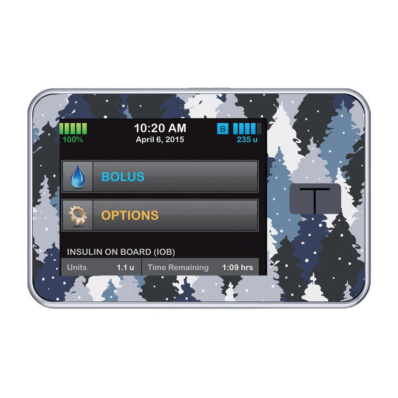 Peelz Winter Forest Sticker for Tandem t:slim Peelz/Stickers Black