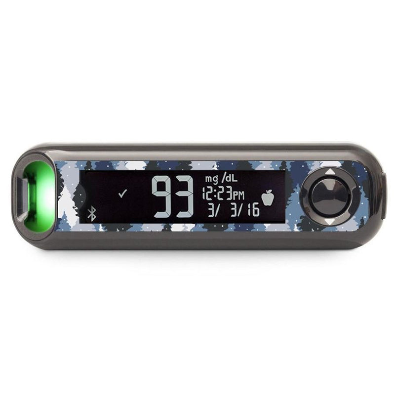 Peelz Winter Forest for Bayer Contour© Next One Glucometer Peelz/Stickers Black