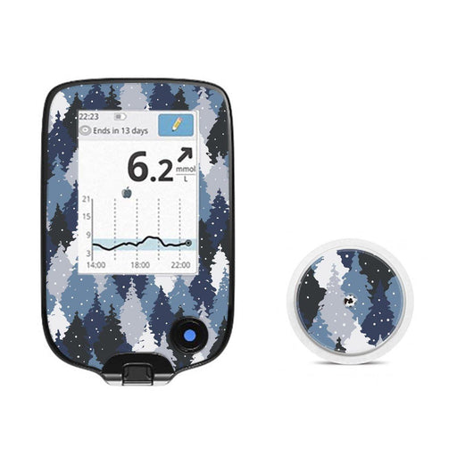 Peelz Winter Forest for Freestyle Libre 2 Peelz/Stickers White Smoke