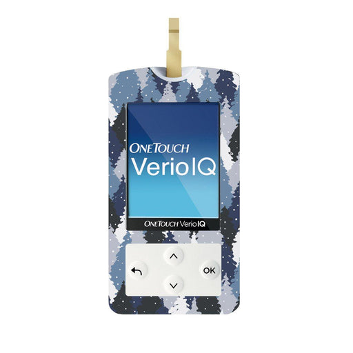 Peelz Winter Forest for OneTouch Verio IQ Glucometer Peelz/Stickers White Smoke