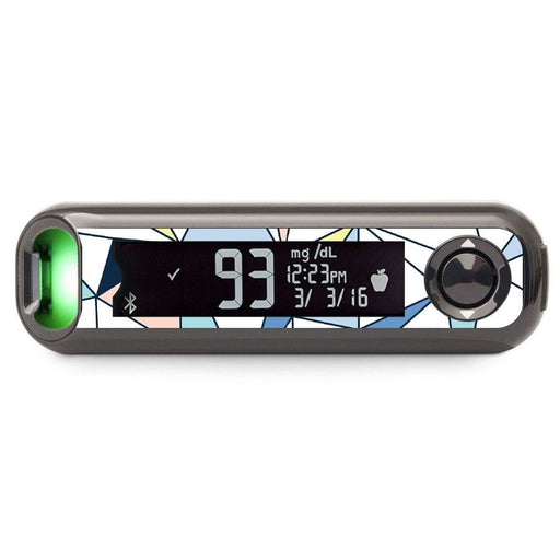 Peelz Winter Geometric Bayer Contour© Next One Glucometer Peelz/Stickers Dark Slate Gray