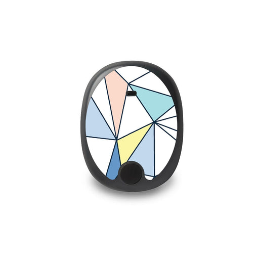 Peelz Winter Geometric Eversense Smart Transmitter Peelz/Stickers White Smoke