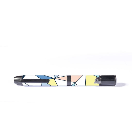 Peelz Winter Geometric InPen - Smart Insulin Pen Peelz/Stickers White Smoke
