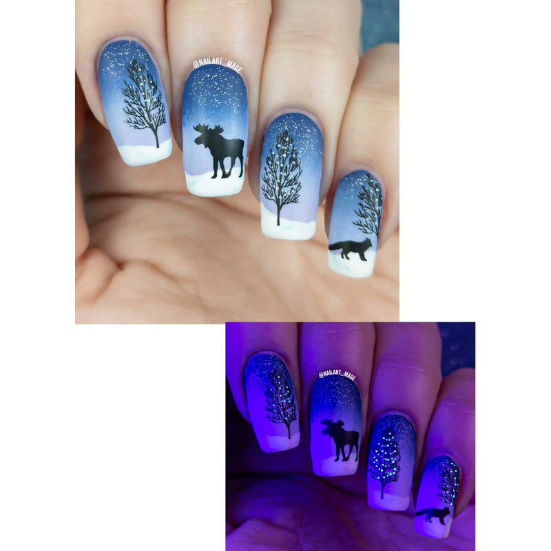 UberChic Beauty It's A Season Of Joy Stamping Plate Dark Gray