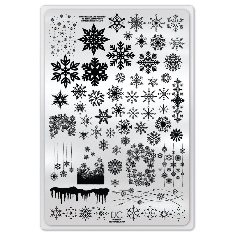 UberChic Beauty Winter Wonderland Stamping Plate Light Gray