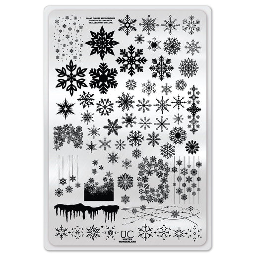 UberChic Beauty Winter Wonderland Stamping Plate Light Gray