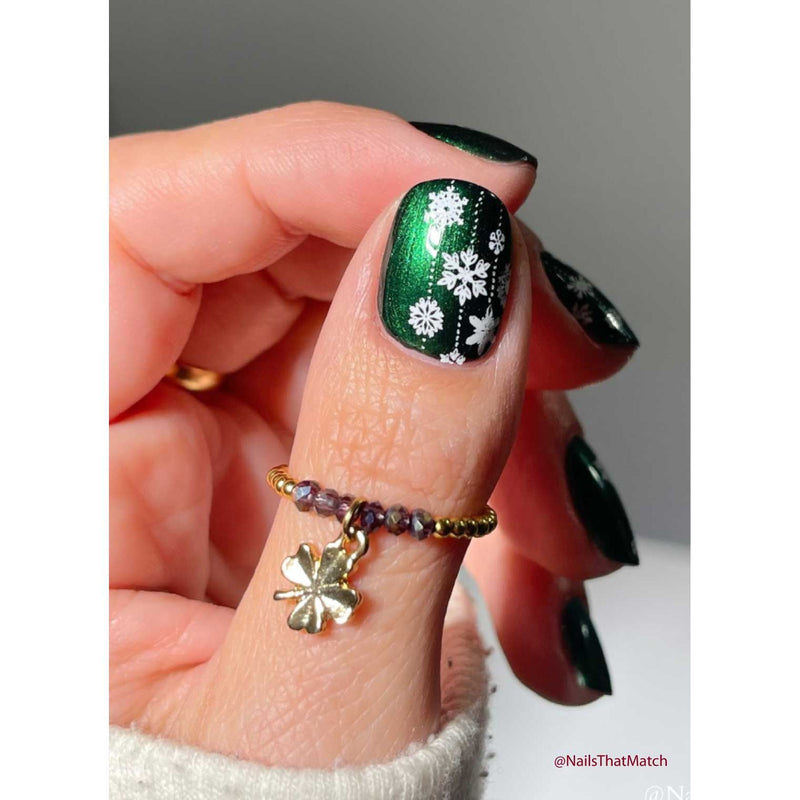 UberChic Beauty Winter Wonderland Stamping Plate Rosy Brown