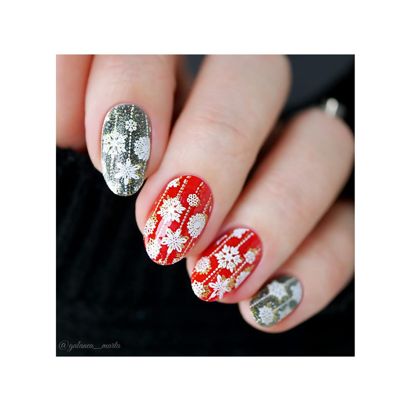 UberChic Beauty Winter Wonderland Stamping Plate Rosy Brown