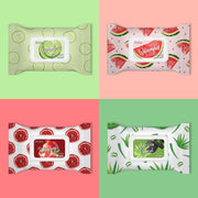 Prolux Cosmetics Facial Wipes face wipes Tan #1-Aloe Vera & Charcoal,#2-Charcoal,#3-Pomegranate,#4-Watermelon,#5-Cucumber