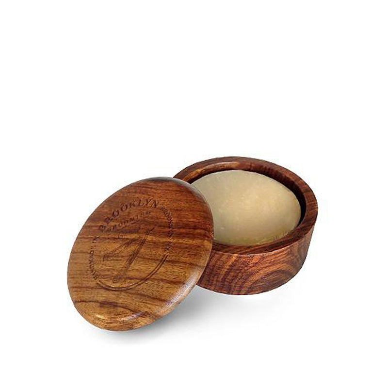 Brooklyn Grooming Wood Shaving Bowl - Dark Oak Shaving Bowl Sienna