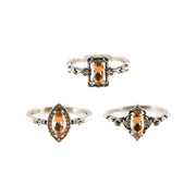 Fragrant Jewels Wuthering Heights - Jewel Candle Jewel Candle White Smoke Ring / 5,Ring / 6,Ring / 7,Ring / 8,Ring / 9,Ring / 10