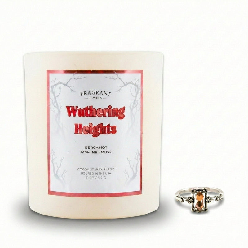 Fragrant Jewels Wuthering Heights - Jewel Candle Jewel Candle White Smoke Ring / 5,Ring / 6,Ring / 7,Ring / 8,Ring / 9,Ring / 10