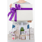 Lizush Bride to be gift box, Bridal shower gift basket Gift set for new mom Lavender No,Yes