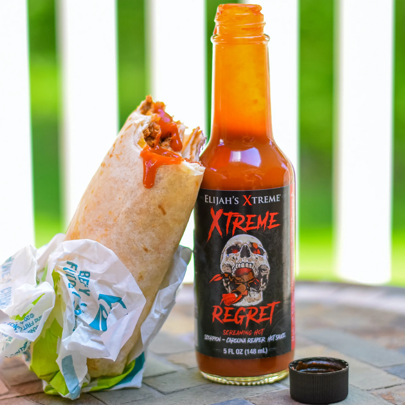 Elijah's Xtreme Xtreme Regret Hot Sauce Hot Sauce White Smoke