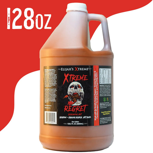 Elijah's Xtreme Xtreme Regret Hot Sauce Gallon (128oz) Hot Sauce White Smoke
