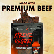 Elijah's Xtreme Elijah’s Xtreme Beef Jerky Bulk Trio - 6 bags of Each Flavor, 18 bags total (3lbs) Beef Jerky Khaki