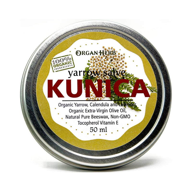 OrganHerb OrganHerb Organic Yarrow Salve (Kunica) 2 oz – Natural Soothing Salve for Skin Comfort Organic Salves Dim Gray