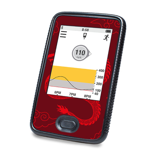 Peelz Year of the Dragon DEXCOM G6 Touchscreen Receiver Peelz/Stickers White Smoke