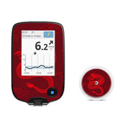 Peelz Year of the Dragon Freestyle Libre 2 Peelz/Stickers White Smoke Receiver + Sensor,Sensor Only