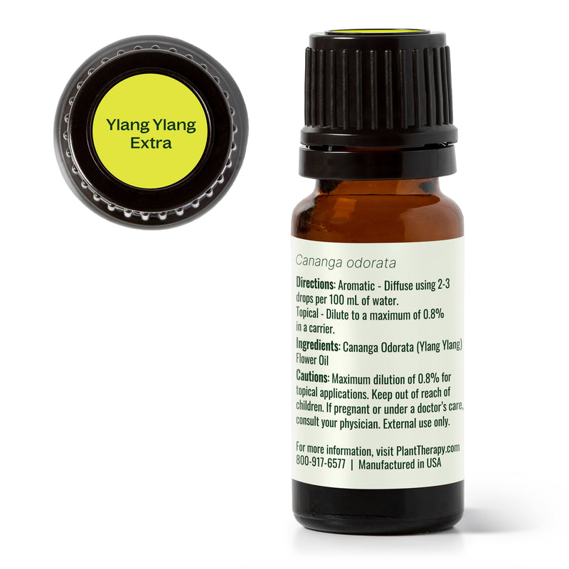 Plant Therapy Ylang Ylang Extra Essential Oil Essential Oil White Smoke 10 mL,30 mL