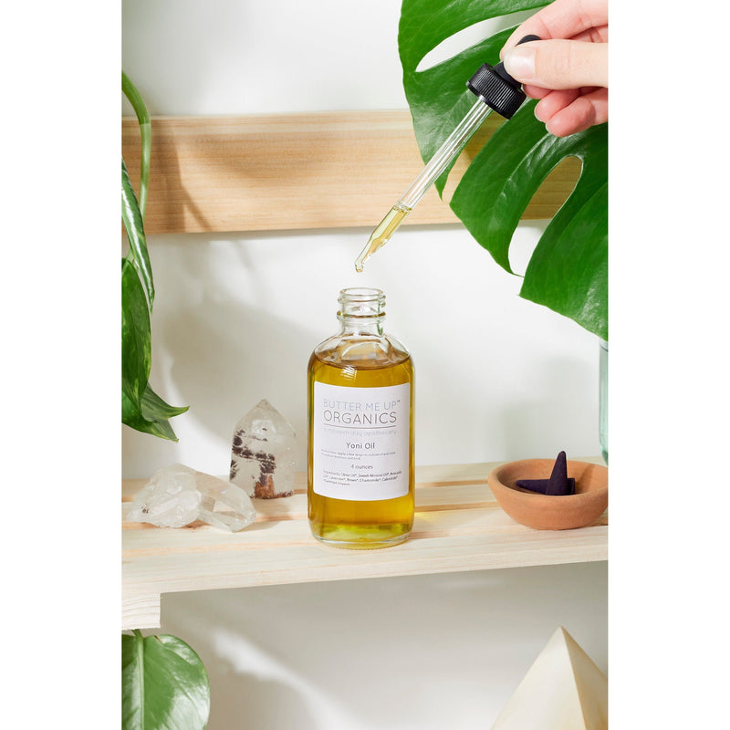 Butter Me Up Organics Organic Yoni Oil / Feminine Care / Women's Health / Yoni Body Light Gray
