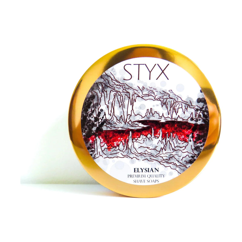 Elysian Elysian STYX Shaving Collection Shaving Set White Smoke Shaving Soap 4oz,Aftershave 3.4oz,EDP 1.7oz