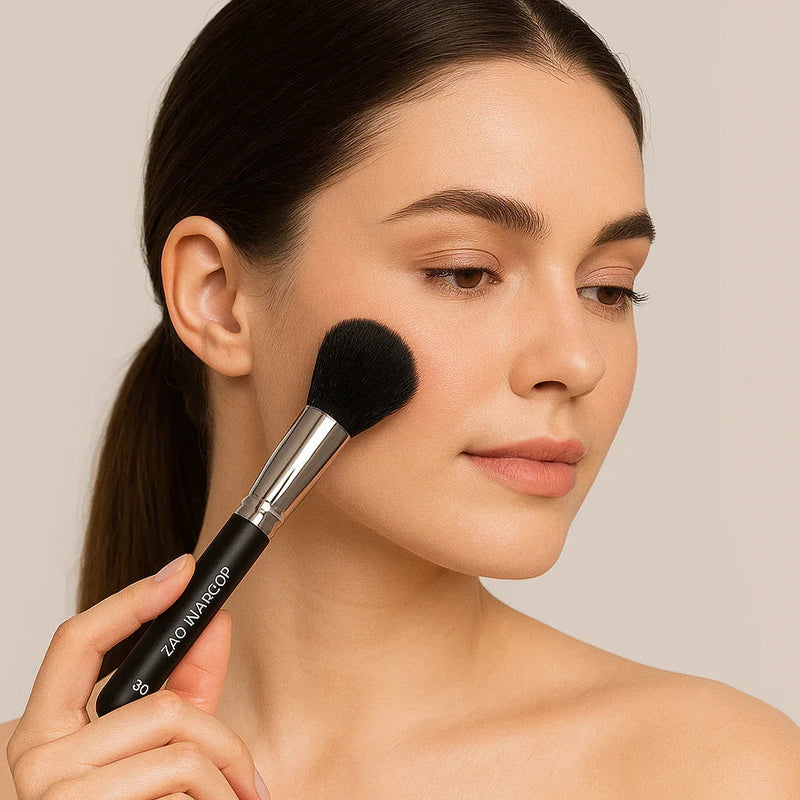 ZAQ Skin & Body LARGE FLAT POWDER BRUSH Make Up Light Gray