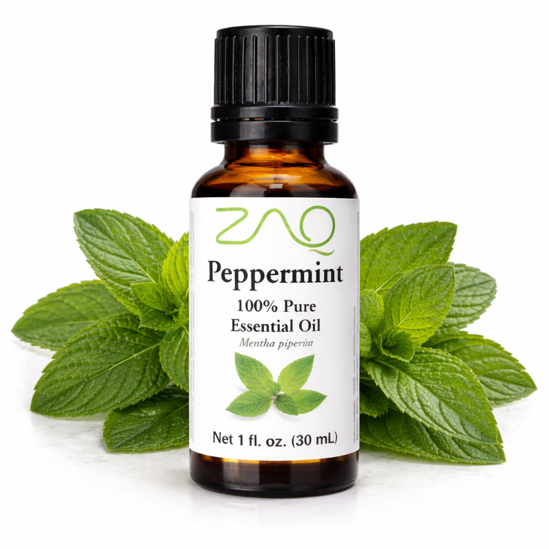 ZAQ Skin & Body Peppermint Essential Oils White Smoke 15 ml,30 ml