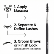 ZAQ Skin & Body EYELASH BRUSH Make Up White Smoke