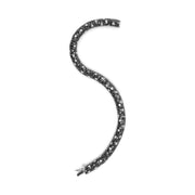 Bids.com 18K White Gold 20.0 Cttw Black and White Pave Set Diamond Eternity Snake Skin Style Tennis Bracelet (Black and G-H Color, SI1-SI2 Clarity) - Size 7" Bracelets White Smoke White.Gold / 7