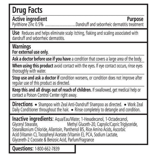 DermOrganic Official Shop ZEAL Anti-Dandruff Shampoo Light Gray 1 bottle of 8 fl oz (236ml),3 Pack of 8 fl oz bottles