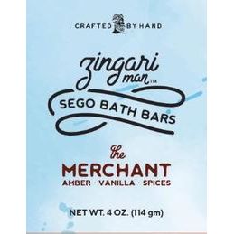 Zingari Man Zingari Man The Merchant Sego Bath Bar 4 Oz Bath Bar Pale Turquoise