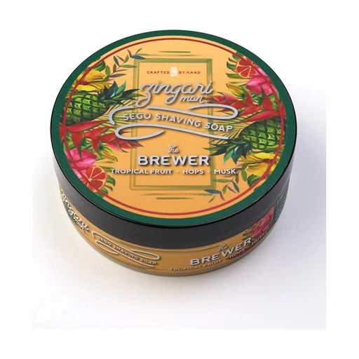 Zingari Man Zingari Man The Brewer Shaving Collection Shaving Set Light Gray Shaving Soap 5 oz