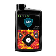 Peelz Zinnia Harvest Sticker for Medtronic MiniMed 770G & 780G Peelz/Stickers Black Whole System Peelz (front back + clip),Front Peelz
