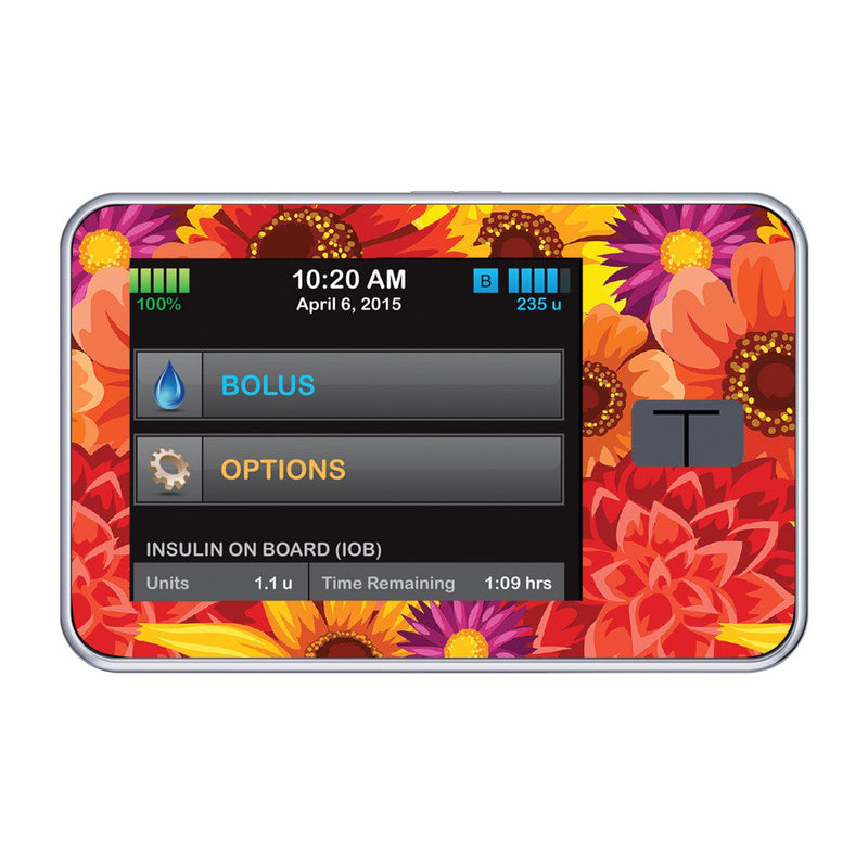 Peelz Zinnia Harvest Sticker for Tandem t:slim Peelz/Stickers Black