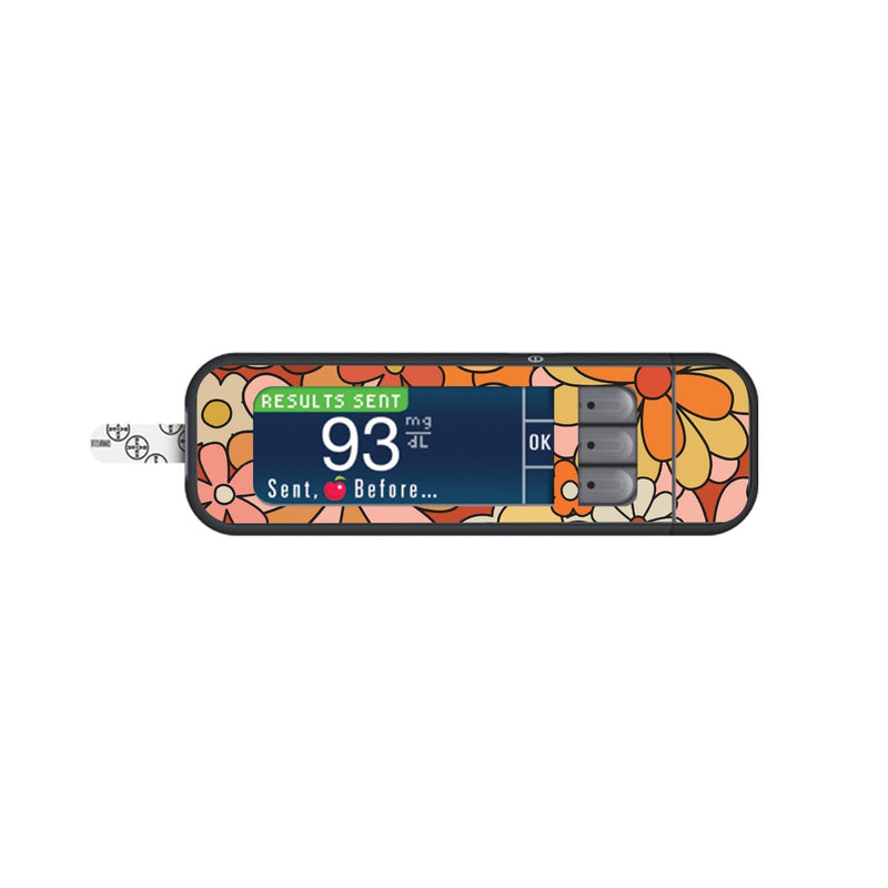 Peelz Zoey Sticker for Bayer Contour Next Glucometer Peelz/Stickers White Smoke
