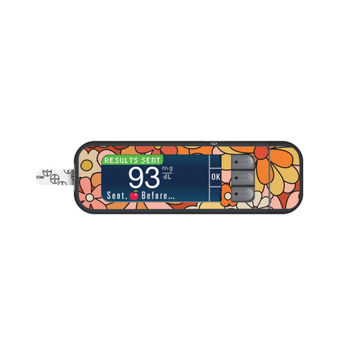 Peelz Zoey Sticker for Bayer Contour Next Glucometer Peelz/Stickers White Smoke